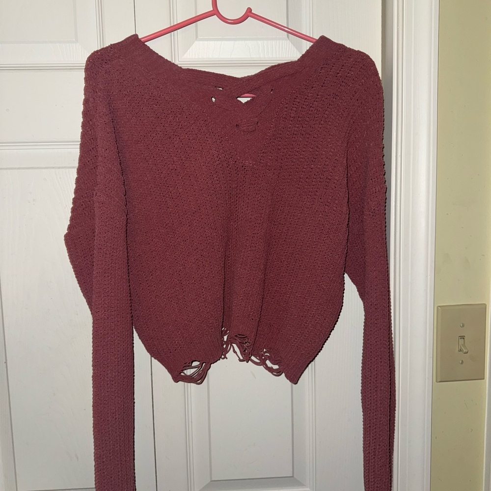 Women's Knit Sweater - Red